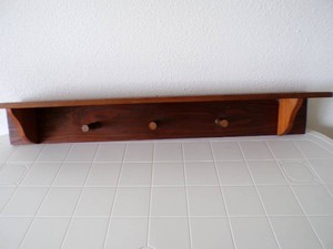 Beautiful Wooden Coat Rack with Shelf