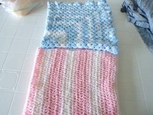 2 - New Handmade Crochet Super Soft Baby Blankets