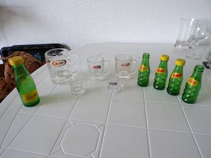 Lot of 10 A & W Mugs & Squirt Mini BottlesSalt & Pepper Shakers