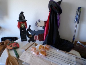 Large Lot of Outdoor Halloween Decorations