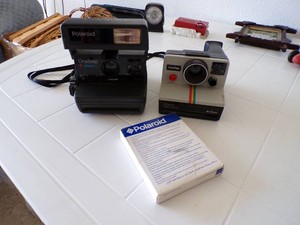 Two Polaroid One Step Camera & Pak of Film - Both Work