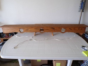 6 1 - Beautiful Oak Shelf with lights