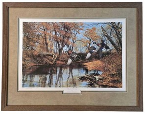 Ll-FR - Framed Print - Richard Plasschaert Rustic Woodies Signed 27.25 X 34.75