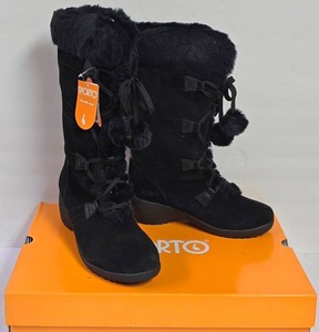 Ll-FR - Womens Wide Faux Fur Boots - Sporto Meagan Size 8 New in Box