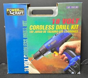Ll-FR - Cordless Drill - Power Craft 18 Volt Kit CDD18B