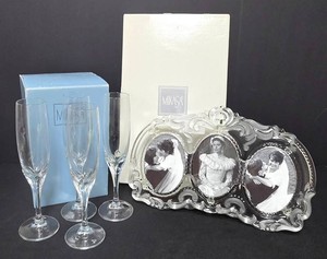 Ll-FR - Mikasa Princess Picture Frame & La Belle Champagne Flutes NIB Mixed Lot