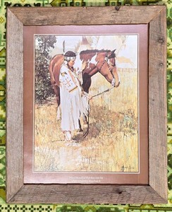 Ll-FR - Framed Print - George Elliston Rustic Quote