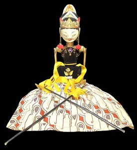 Ll-FR - Indonesian Wayang Golek Putri Rod Puppet Dewi Sinta