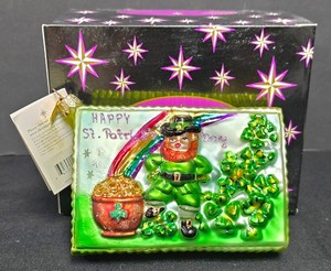Ll-FR - Christopher Radko St. Patricks Day Ornament New in Box
