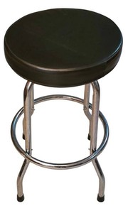Ll-FR - Bar Stool Metal Frame Vinyl Upholstery