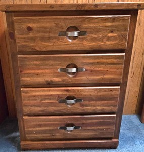 LL-BR - Vintage Chest of Drawers Solid Wood 4-Drawer