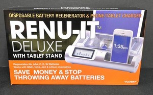 LL-BR - Battery Regenerator - Renu-It Deluxe With Tablet Stand RE64-ST NIB