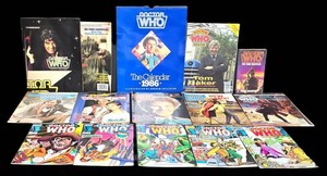 LL-BR - Doctor Who Collectibles Mixed Lot Magazines, Comics, Calendar & Book
