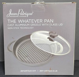 LL-BR - Griddle Pan - Jean-Patrique the Whatever Pan Cast Aluminum With Glass Lid