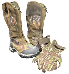 LL-BR - Mens Cabelas Hunting Boots & Gloves Gore-Tex Thinsulate Size 11 Medium