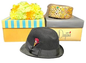 LL-BR - Vintage Hat Trio - Towncraft Mens Hat & 2 Womens Hats