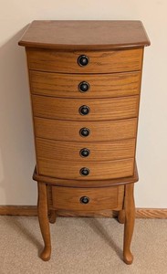 BR - Jewelry Armoire Thomas Pacconi Classics Wood-Style Cabinet