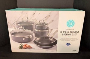 LR - Cookware Set - Martha Stewart 10-Piece Nonstick Aluminum