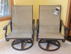 SR - Pair of New Patio Chairs - Tropitone