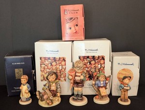 LR - Hummel Boy Figurines Set of 5 With Original Boxes
