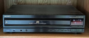 LR - Vintage Sony CD Player CDP-C500 5 Disc Changer