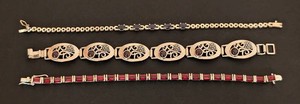 DR - Sterling Silver Stone Bracelets (Lot of 3)
