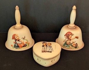 DR - Vintage Hummel Bells and Trinket Box Set (Lot of 3)