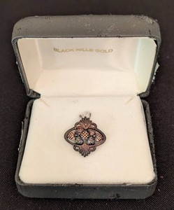 DR - Black Hills Gold Sterling Silver Pendant 12K