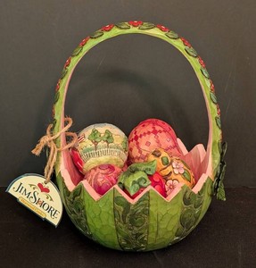 K - Decorative Basket Jim Shore Heartwood Creek 4009234