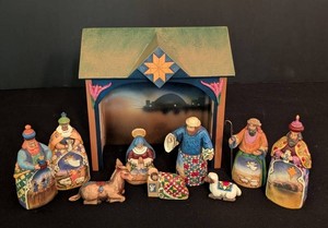 K - Nativity Set Jim Shore Hand-Painted Resin (10 Pieces)