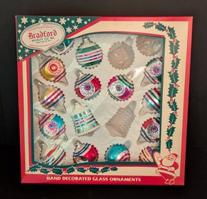SR - Christmas Ornaments - Bradford Glass Ornament Set (Lot of 9)
