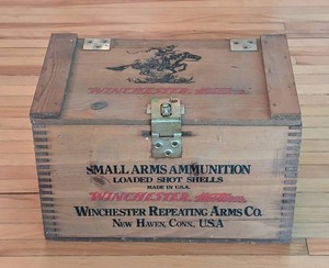 LR - Winchester Ammunition Wood Box