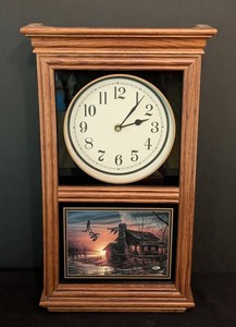 LR - Wall Clock Terry Redlin Scenic Art