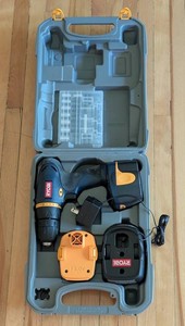 LR - Cordless Drill - Ryobi 12.0V Kit With Charger & Batteries