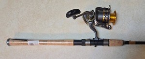 Fishing Rod & Reel - Daiwa Crossfire 702M & 3000 With Pocket Scale