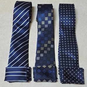 Tie and Pocket Square Set - Waco New in Box (Lot of 3)