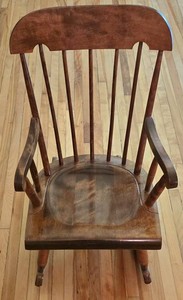 Vintage Childs Rocking Chair Nichols & Stone Co. Windsor Style