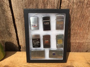 Group Display - Vintage Advertiser Lighters - Most Zippo