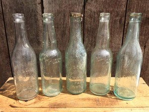 (5) Neat Old SCHMIDT BREWING - Embossed Bottles