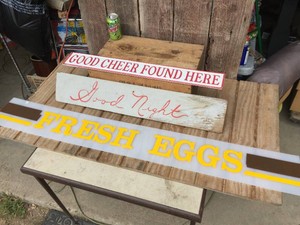 3 Vintage Signs 30 - 33 - 53
