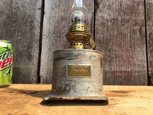 1800s Norwegian GLASMAGASINET - TRYG Oil Lamp