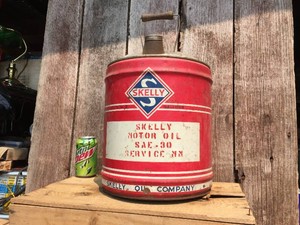 Vintage SKELLY Motor Oil - 5 Gallon Can - Empty