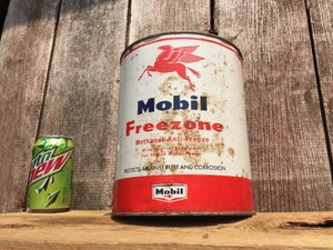Vintage MOBIL Freezone - 1 Gallon Can - Empty