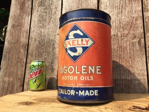 Vintage SKELLY TAGOLINE - 5 Quart Oil Can FullUnopened