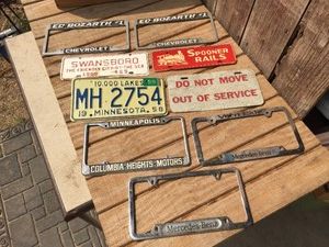 1958 MN License Plate Plus License Plate Accessories