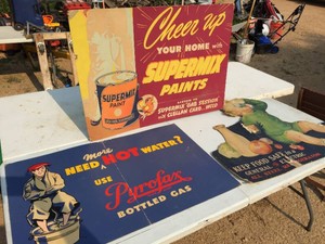 (3) Larger Advertiser Poster Boards
