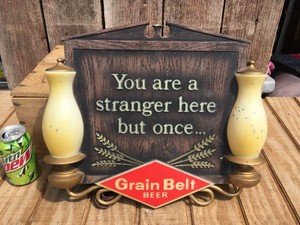 Vintage GRAIN BELT - Beer Light - Works