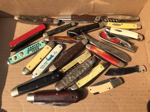 Group Vintage Pocket Knives