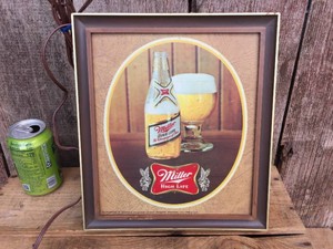Vintage MILLER High Life - Beer Light 10 12 x 12 - Works