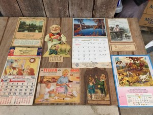 Neat Old Calendars 1894-1963 - most intact